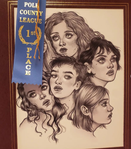 First Place Art Work from PCL Art Show