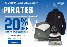 Bundle Up this Winter with Savings On MC Pirate Apparel