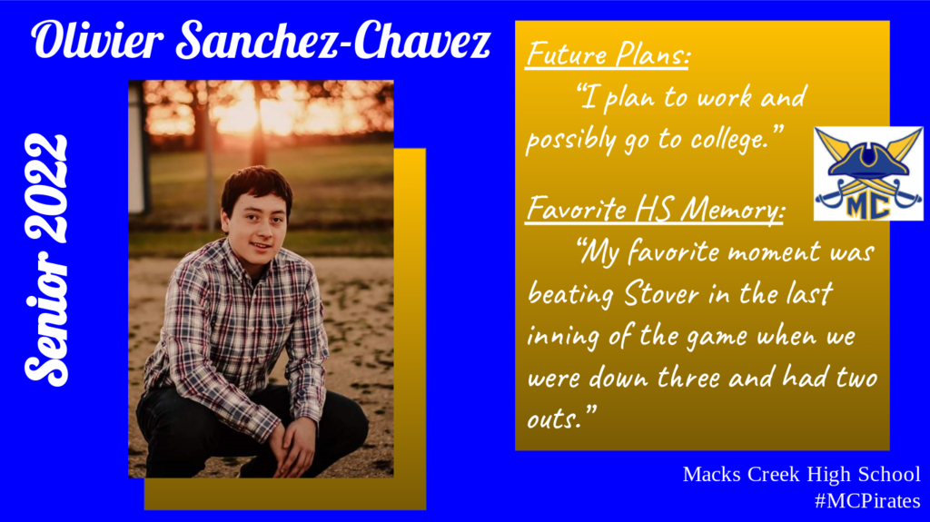 Olivier Sanchez-Chavez Senior Spotlight