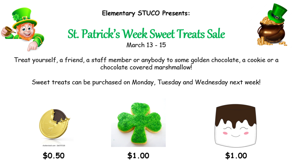 St. Patrick's Week Sweet Treats Sale