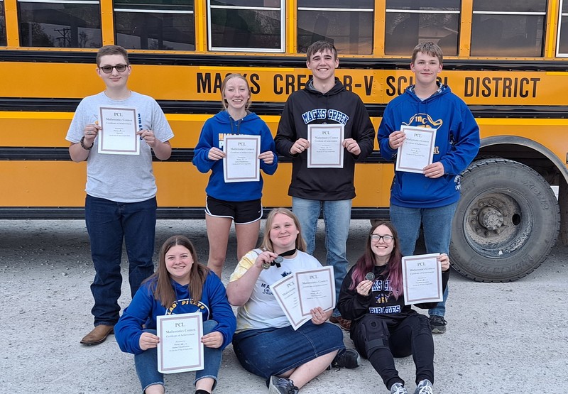 HS Math Bowl Placers